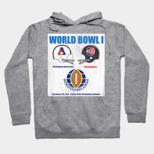 World Bowl I (WFL) Poster (1974) Hoodie